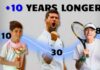 You’ll live longer if you play tennis. Science Proved.