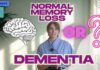 When Memory Lapses Start To Matter Normal Memory Loss vs Dementia - When should we worry about memory changes? #dementia #brainhealth