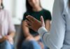 Speaker gesturing during a small group discussion
