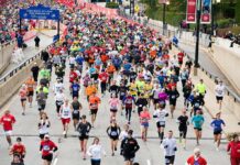 Steffi Jones, Zhang Zhongqi, Andreas Hestler, Christin Priebst, Colin David Jones, and Chuck Howley among marathon runners